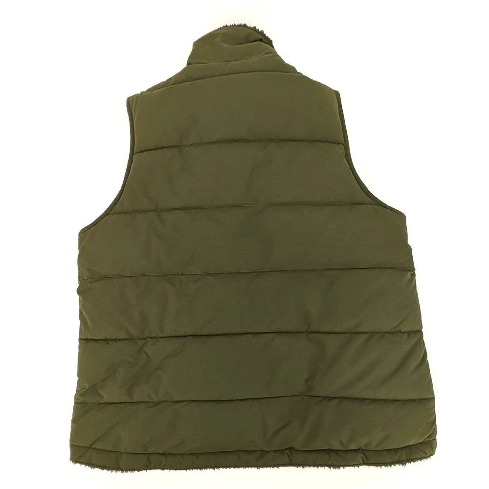 Carhartt Montana Puffer Vest Sherpa Lined Green OV5607-W Size L (12-14)